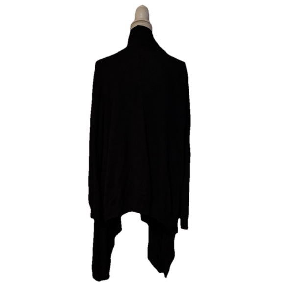 Moda International Black Women's open front Cardigan cotton cashmere XL - Picture 3 of 7